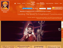 Tablet Screenshot of nithyananda.com