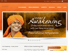 Tablet Screenshot of iatmp.nithyananda.org